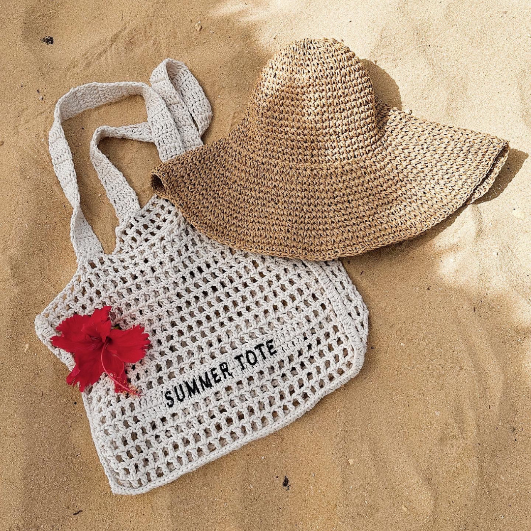 CROCHET TOTE BAG ✿ SUMMER TOTE TAN