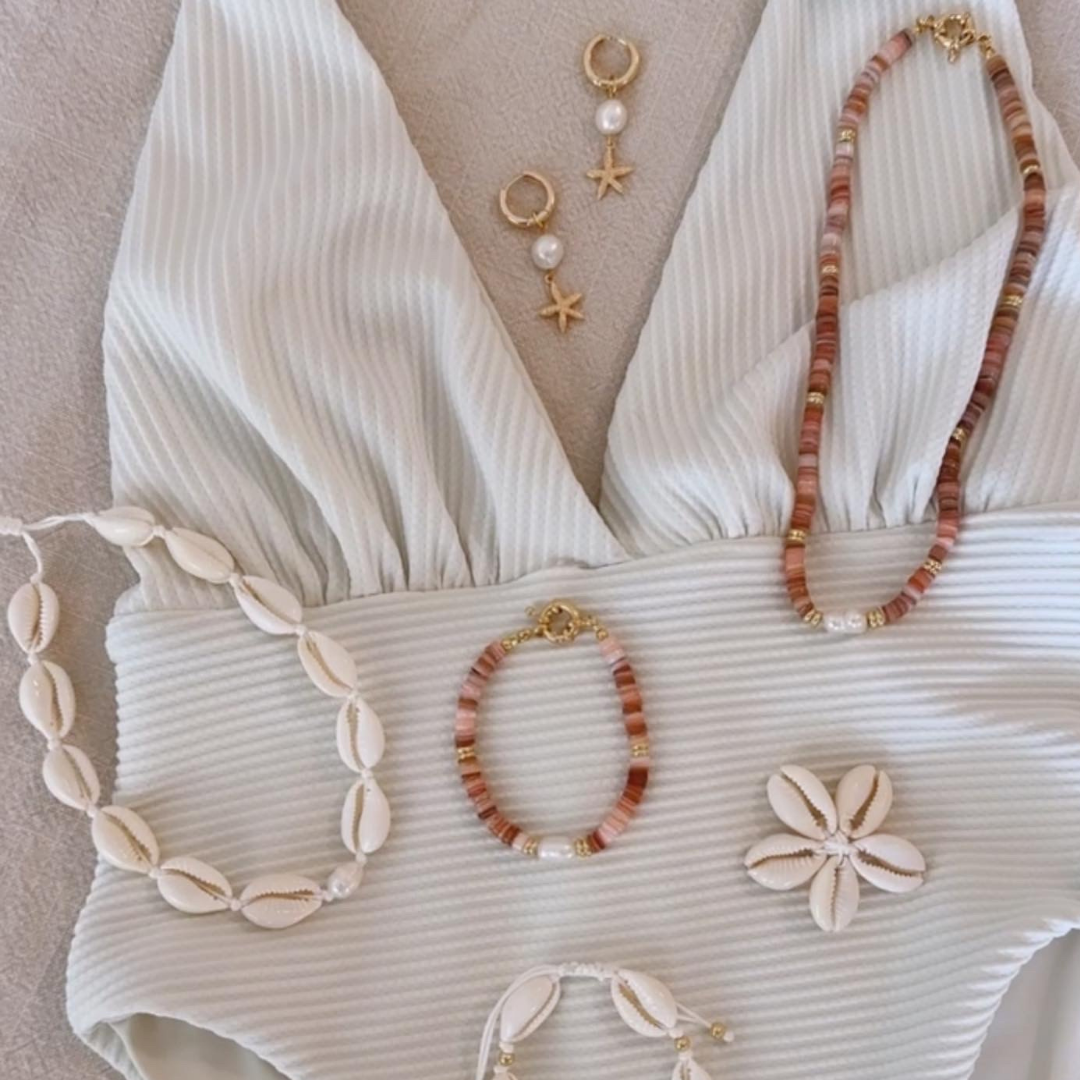 PEARL X STARFISH HOOPS ✿ STELLA