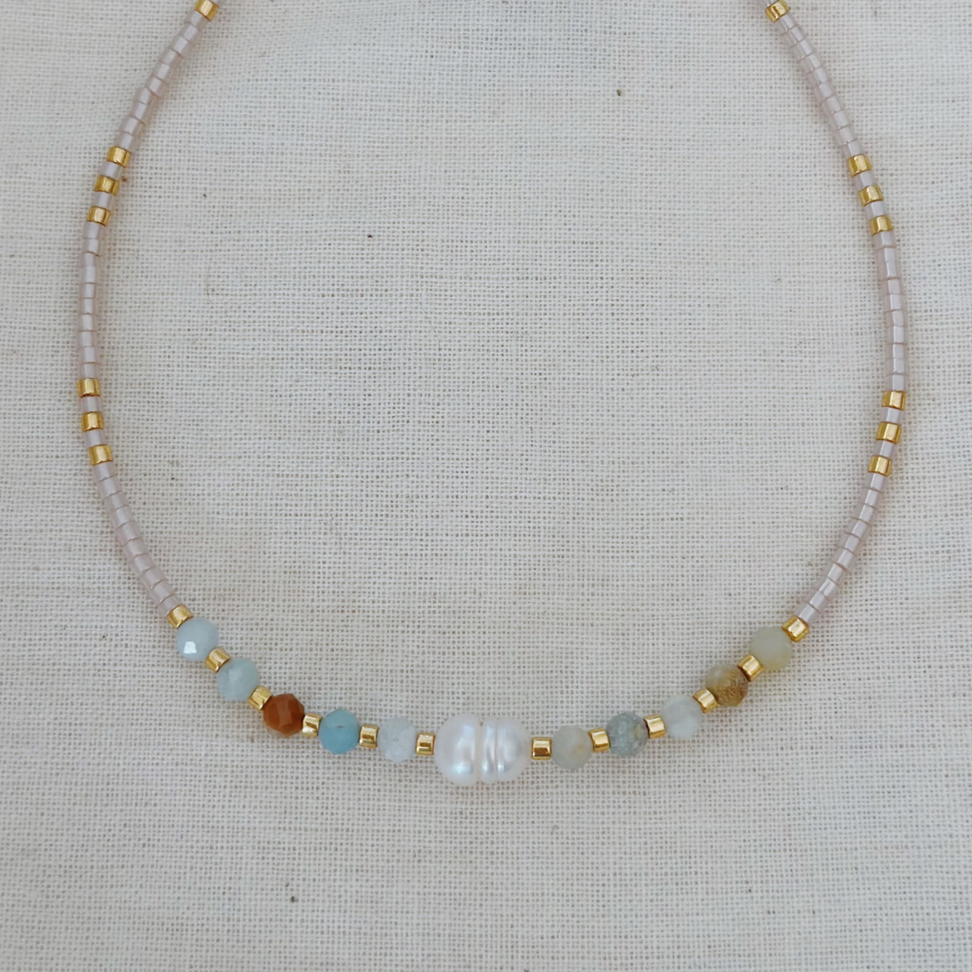 BOHO CHOKER ✿ PEARL