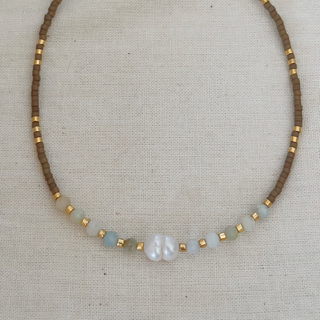 BOHO CHOKER ✿ PEARL