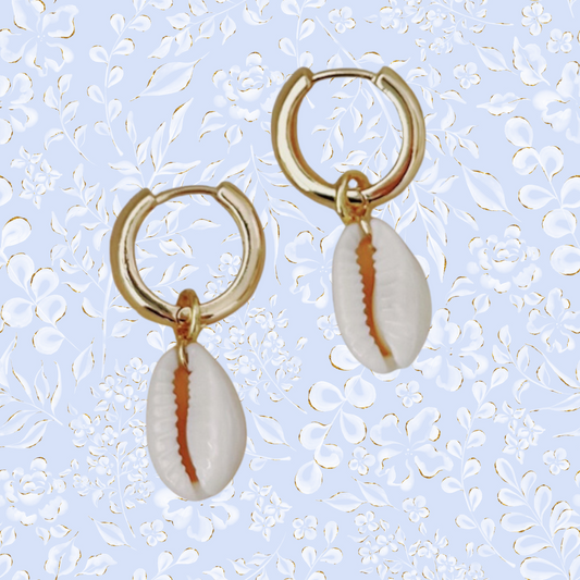 COWRIE SHELL HOOPS ✿ HALI