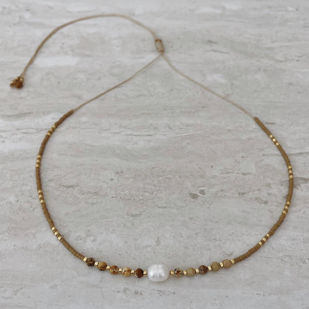 BOHO CHOKER ✿ PEARL