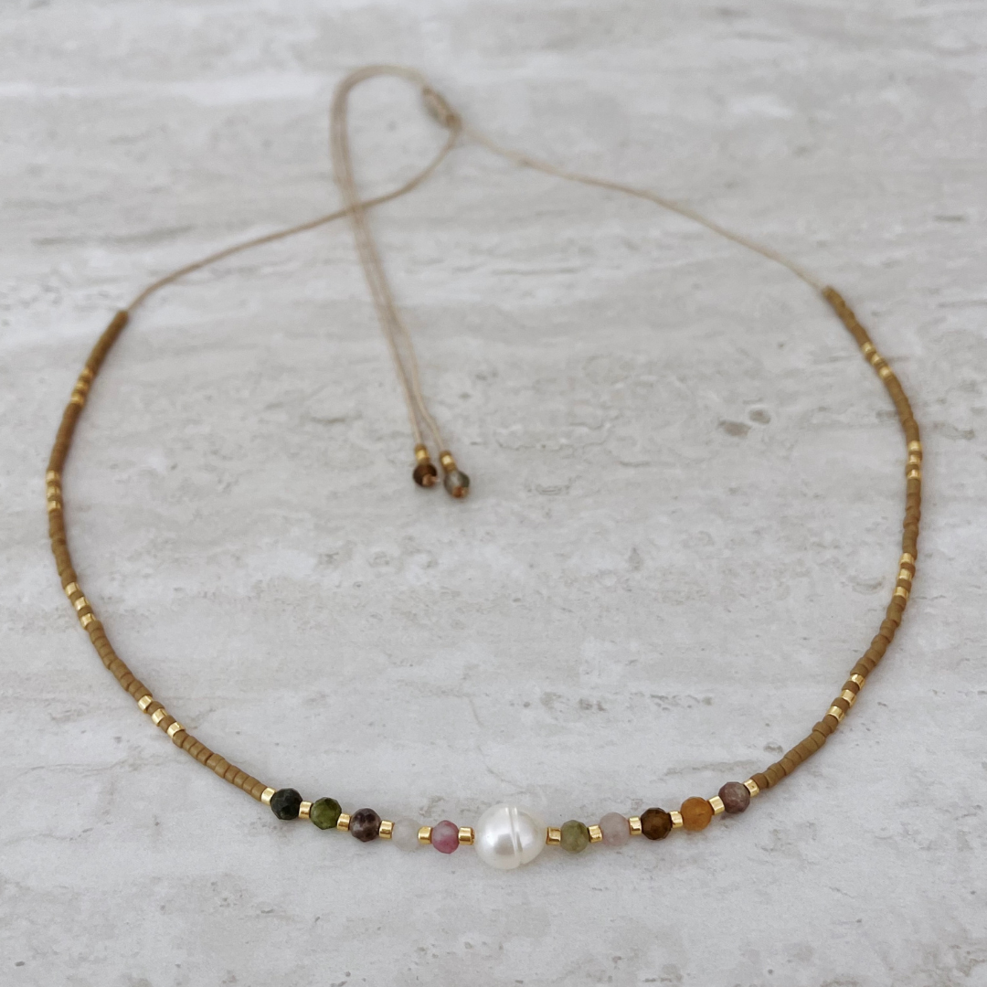 BOHO CHOKER ✿ PEARL